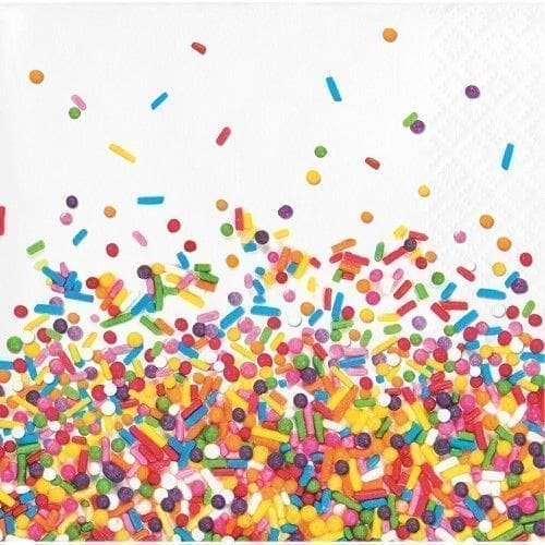 Confetti Sprinkles Beverage Napkins, 16-Pack