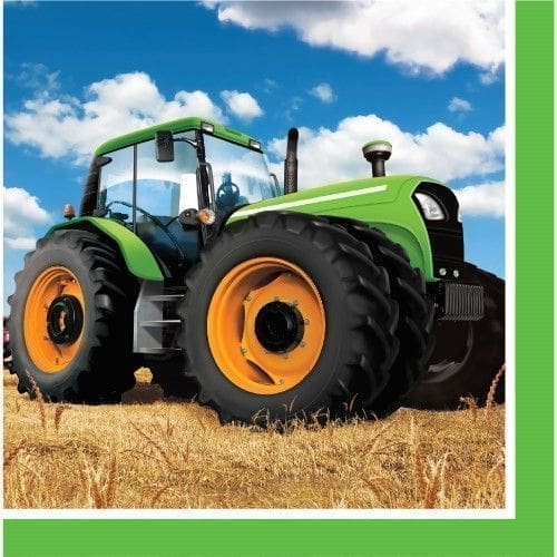 Tractor Time Napkins, 16-Pack