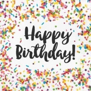Confetti Sprinkles Birthday Napkins, 16-Pack