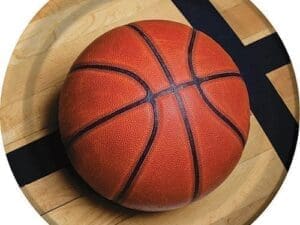 Basketball 'Sports Fanatic' Large Paper Plates (8ct)