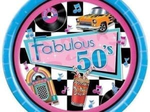Fabulous 50s Luncheon 9" Plates (8 Count)