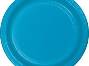 Lunch Plate, 7", Turquoise, 24 Ct