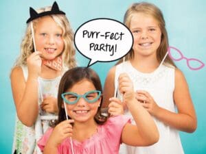 Cat Party Photo Booth Props