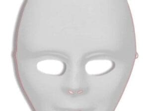 White Full Face Mask Halloween Costume Accessory
