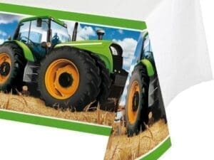 Tractor Time Plastic Tablecloth
