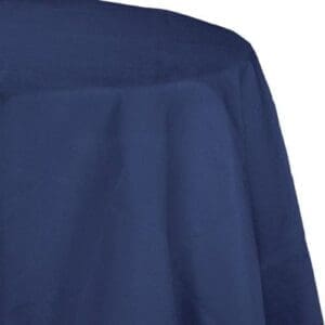 Round Table Cover, 82" navy blue
