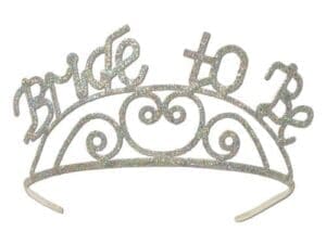Glittered Metal Bride to Be Tiara