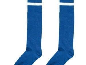 Striped Knee Socks, Marine Blue