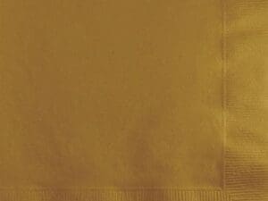 Beverage Napkins, 5" X 5", 50pk glittering gold