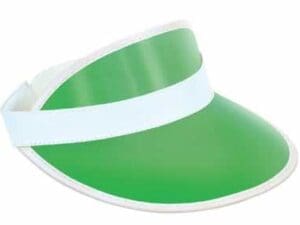 Clear Green Plastic Dealer's Visor Party Accessory (1 Count)