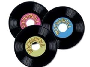 Personalize Plastic Records (Pack of 12)