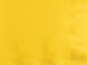 Beverage Napkins - 50-Pack, School Bus Yellow