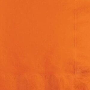 50ct Orange Cocktail Beverage Napkin