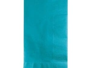 50 Napkins, Bermuda Blue Paper Dinner Napkins