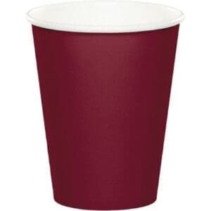 Hot/Cold Cups, 9 Oz, Burgundy, 24 Ct