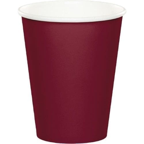 Hot/Cold Cups, 9 Oz, Burgundy, 24 Ct