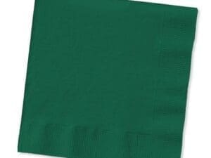 Hunter Green Beverage Napkins, 50-Pack