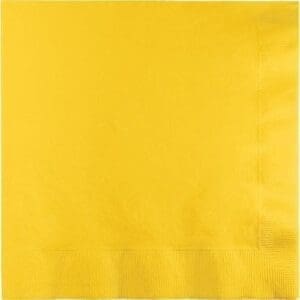 Luncheon Napkins 50-Pack, School Bus Yellow