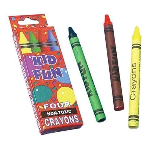 4-Pack Kid Fun Crayons