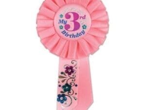 My 3rd Birthday Rosette