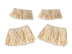 Natural Luau Costume Party Raffia Arm and Leg Ties
