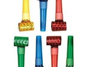 Prismatic Rainbow Blowouts (8 Count) - Party Supplies
