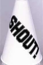 White Megaphone Halloween Costume White