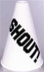 White Megaphone Halloween Costume White