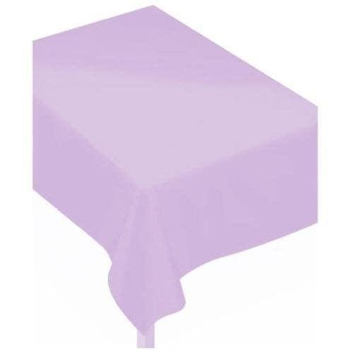 Lavender Flannel-Backed Vinyl Tablecloth
