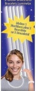 White Glow Bracelets 5ct Halloween Costume White