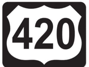 420 Highway Sign Cutout