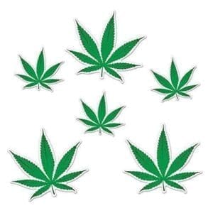 Tropical Fern Leaf Cutouts