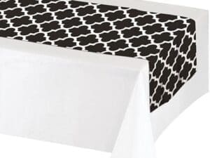 Black and White Table Runner
