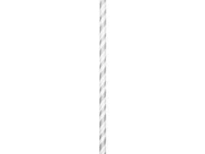 Silver Striped Paper Straws, 24pk