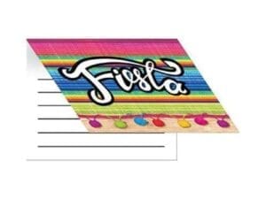 Vibrantly Colored Fiesta" Serape Pattern Fold-over Invitation 6.7"