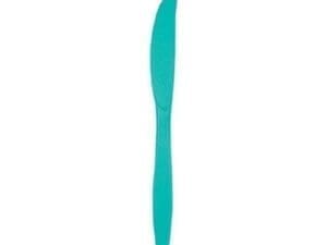 Teal Lagoon Plastic Knives 24 Pack
