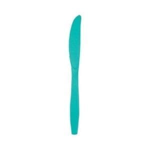 Teal Lagoon Plastic Knives 24 Pack