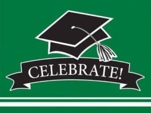 School Spirit Emerald Green Invitations, 25pk