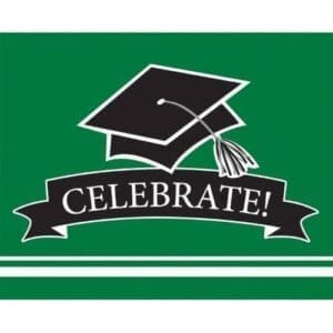 School Spirit Emerald Green Invitations, 25pk