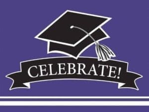 School Spirit Purple Invitations, 25pk
