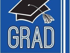 School Spirit Cobalt Blue Napkins, 36pk