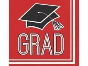 School Spirit Red Napkins, 36pk