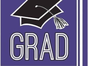 School Spirit Purple Napkins, 36pk