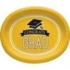 School Spirit Yellow Oval Plates, 8pk - Image 2
