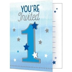 Little Star Boy Invitations, 8-Pack