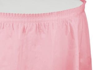 Pumpkin Spice Orange Plastic Tableskirt, Each