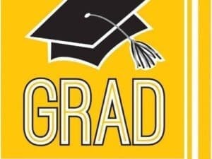 School Spirit Yellow Napkins, 36pk