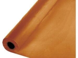 Pumpkin Spice Orange Plastic Banquet Roll, Each