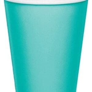 Paper Hot & Cold Cups 9oz 24/Pkg-Teal Lagoon