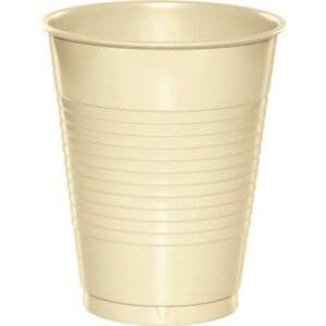 Plastic Cups, 16 Oz, Ivory, 20 Ct